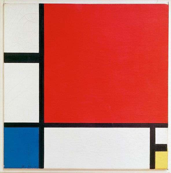 蒙德里安-Composition with Red, Blue and Yellow